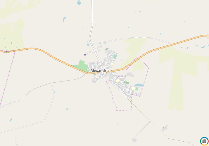 Map location of Alexandria